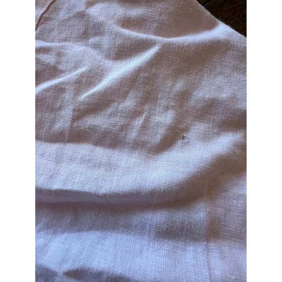 Zoe D. Pink 100% Linen 3/4 Sleeve Button Down Shirt Women's Medium - Picture 7 of 9